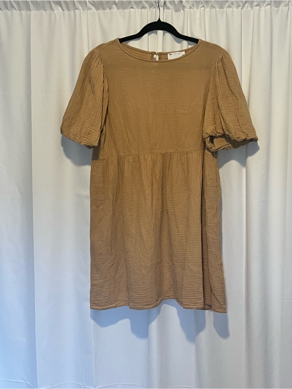 ASOS  Women’s Bubble Sleeve 100% Cotton Mini Dress Sz 12